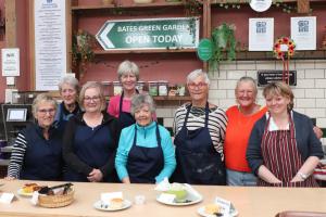 Janice Vince (2nd from right) with the Rotary ladies and volunteers on the Friday afternoon